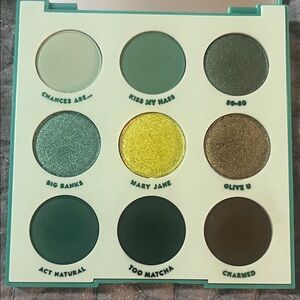 ColourPop Eyeshadow Palette - Teal, Yellow, and Olive Hues